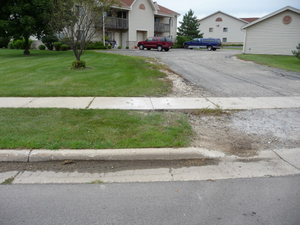 After mudjacking sidewalk repair services Madison