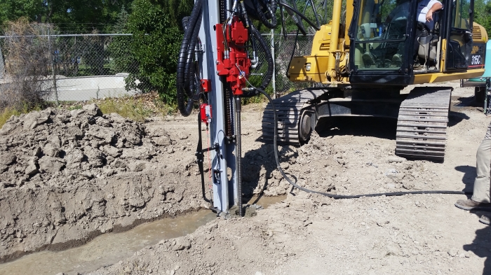 Helical Anchor Foundation Support Milwaukee | Helical Pier Installation ...